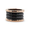 Bague 55 Bague Bulgari B.zero1 en or rose et céramique noire, taille 55 58 Facettes 18911