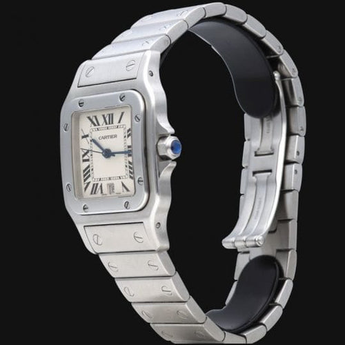 Montre Cartier Santos Galbée - Montre en acier (quartz) 58 Facettes MT46229