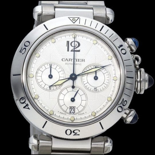 Montre Cartier Pasha Seatimer - Montre automatique acier 38 mm 58 Facettes MT46241