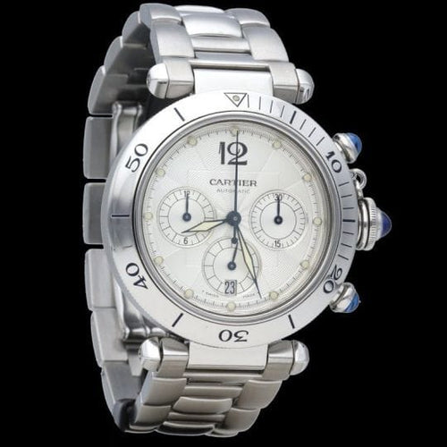 Montre Cartier Pasha Seatimer - Montre automatique acier 38 mm 58 Facettes MT46241