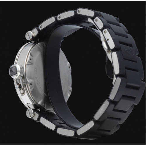 Montre Cartier Pasha Seatimer - Montre automatique homme en acier 40 mm 58 Facettes MT46253