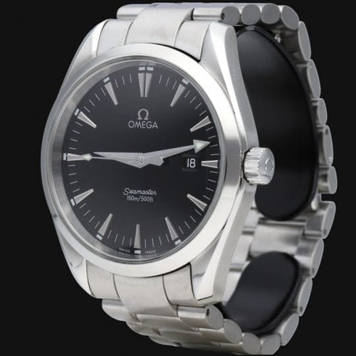 Montre Omega Seamaster Aqua Terra - Montre homme en acier, cadran noir 58 Facettes MT46360