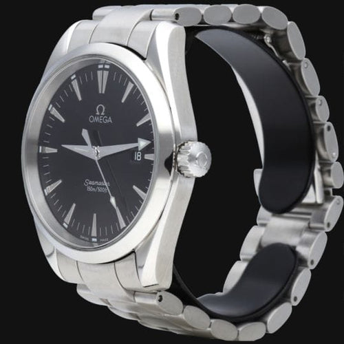 Montre Omega Seamaster Aqua Terra - Montre homme en acier, cadran noir 58 Facettes MT46360