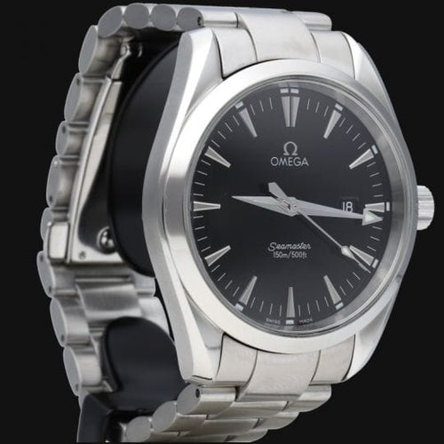 Montre Omega Seamaster Aqua Terra - Montre homme en acier, cadran noir 58 Facettes MT46360