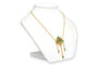 Collier Collier années 50 - Collier en or jaune 18 carats avec émeraudes et perles 58 Facettes 23683