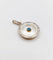 Pendentif Pendentif cible Art déco en or 18k et platine, nacre et saphir synthétique 58 Facettes A06914