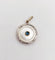Pendentif Pendentif cible Art déco en or 18k et platine, nacre et saphir synthétique 58 Facettes A06914