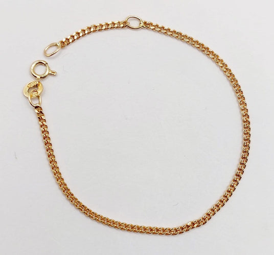Bracelet Bracelet gourmette fin vintage en or 21k pour enfant 58 Facettes A06967