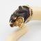 Bracelet Bracelet jonc animalier en ivoire et or jaune 18 carats 58 Facettes 1057/09