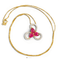 Pendentif Pendentif en or 18K avec diamants 0,52 ct et rubis 2,00 ct 58 Facettes BX02