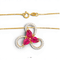 Pendentif Pendentif en or 18K avec diamants 0,52 ct et rubis 2,00 ct 58 Facettes BX02