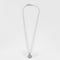 Collier Chaîne et Pendentif en or gris, petits diamants. 58 Facettes B260256