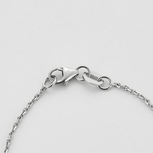 Collier Chaîne et Pendentif en or gris, petits diamants. 58 Facettes B260256