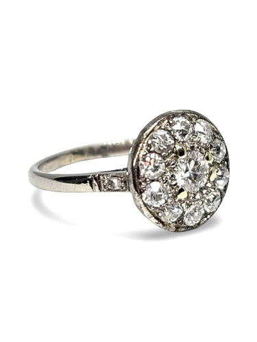 Bague 50 Bague en or blanc 18K (750) et diamants 0,60 ct 58 Facettes 1876