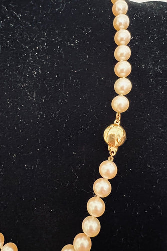 Collier Collier choker - 51 perles de culture Akoya, fermoir en or jaune 18k 58 Facettes 940