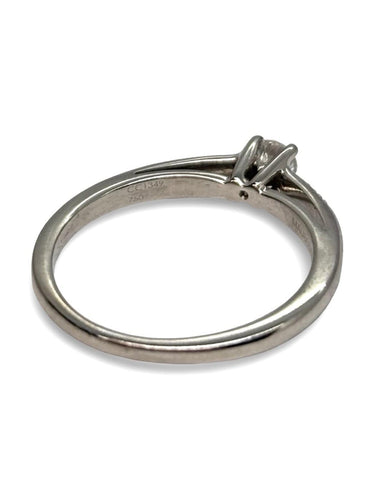 Bague 54 Mauboussin Tu es le sel de ma vie - Bague solitaire en or blanc 18K et diamants 58 Facettes 1848