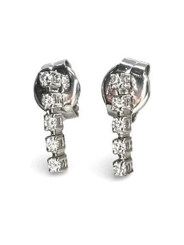 Boucles d'oreilles Mauboussin Trois grains d’amour - Boucles d’oreilles en or blanc 18K et diamants 58 Facettes 1861