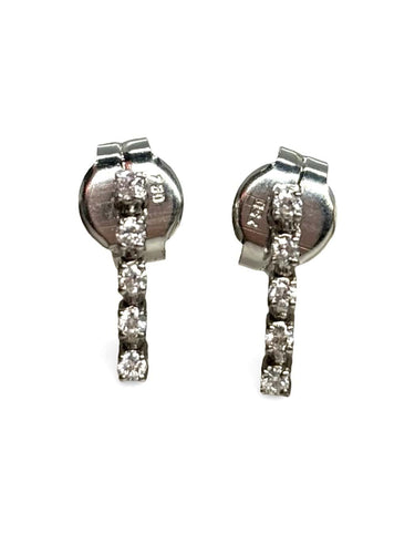 Boucles d'oreilles Mauboussin Trois grains d’amour - Boucles d’oreilles en or blanc 18K et diamants 58 Facettes 1861