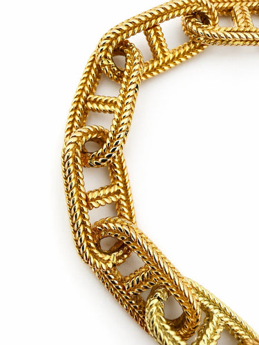 Bracelet Bracelet chaîne en or jaune 18 carats avec fermoir toggle 58 Facettes Cor