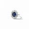 Bague 58 Bague cocktail années 70 en or blanc 18 carats saphir et diamants 58 Facettes 1.0001357/1