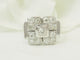 Bague 50 Bague Art déco en or blanc 18 carats et diamants taille ancienne 58 Facettes 33737