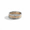 Bague 55 Pomellato Lucciole - Trio de bagues en titane, or rose et or blanc avec diamants 58 Facettes 1.0001455/1