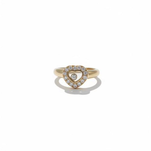 Bague 51 Chopard - Bague Happy Diamond Cœur en or jaune et diamants 58 Facettes 1.0001457/2