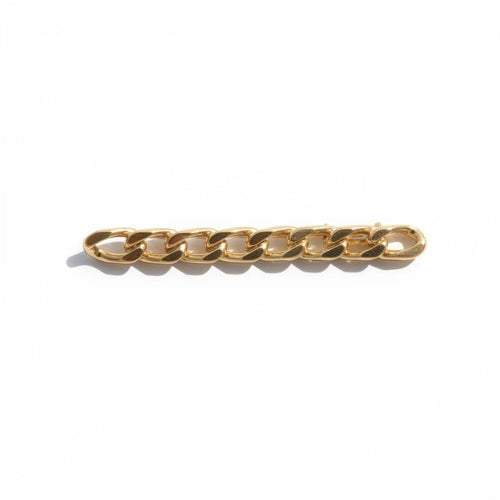 Broche Mellerio - Broche maille gourmette en or jaune 18 carats 58 Facettes 1.0000350