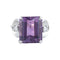 Bague 50 Victoire - Bague en or blanc avec améthyste et diamants 58 Facettes BO/220027
