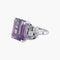 Bague 50 Victoire - Bague en or blanc avec améthyste et diamants 58 Facettes BO/220027