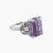 Bague 50 Victoire - Bague en or blanc avec améthyste et diamants 58 Facettes BO/220027