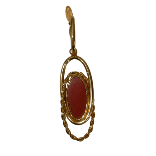 Pendentif Pendentif en or jaune 750/000 et résine façon agate 58 Facettes 54850024