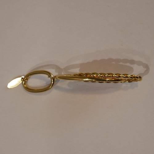 Pendentif Pendentif en or jaune 750/000 et résine façon agate 58 Facettes 54850024