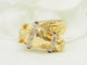 Bague 63 Bague tête de cheval en or jaune 18 carats, diamants et saphirs 58 Facettes 33731