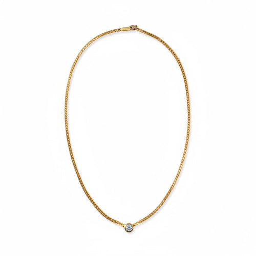 Collier A. Roure - Collier maille anglaise en or jaune 18 carats et diamant 58 Facettes 1.0001421/1