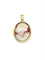 Pendentif Pendentif camée coquillage en or jaune 18 carats avec diamant 58 Facettes 1748566