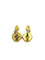 Boucles d'oreilles Boucles d’oreilles - Motifs feuilles en or jaune 18 carats et diamants 58 Facettes 1748569