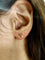 Boucles d'oreilles Boucles d’oreilles - Motifs feuilles en or jaune 18 carats et diamants 58 Facettes 1748569