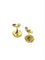 Boucles d'oreilles Boucles d’oreilles - Motifs feuilles en or jaune 18 carats et diamants 58 Facettes 1748569