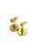 Boucles d'oreilles Boucles d’oreilles - Motifs feuilles en or jaune 18 carats et diamants 58 Facettes 1748569