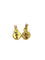 Boucles d'oreilles Boucles d’oreilles - Motifs feuilles en or jaune 18 carats et diamants 58 Facettes 1748569