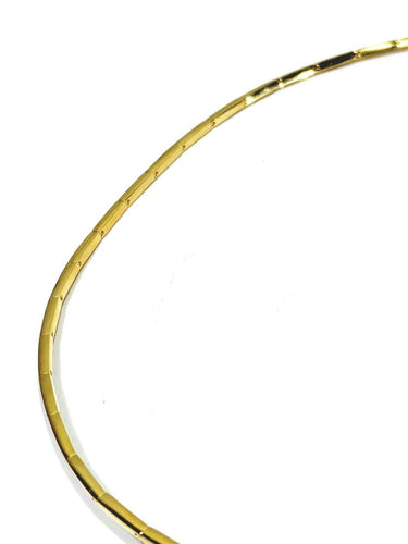 Collier Collier semi-rigide en or champagne 18 carats et diamants 58 Facettes 1748573