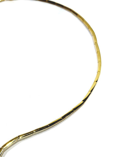 Collier Collier semi-rigide en or champagne 18 carats et diamants 58 Facettes 1748573