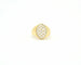 Bague Bague en or jaune sertie de diamants de 0,38 ct 58 Facettes 9543