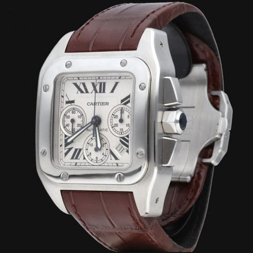 Montre Cartier Montre Santos 100 Xl Chronograph 58 Facettes MT46225