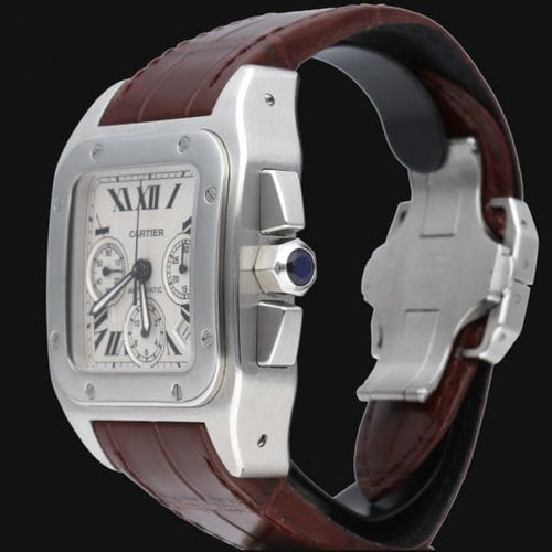 Montre Cartier Montre Santos 100 Xl Chronograph 58 Facettes MT46225