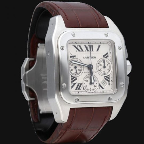 Montre Cartier Montre Santos 100 Xl Chronograph 58 Facettes MT46225