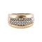 Bague 53.5 Bague jonc en or jaune et diamants 58 Facettes BO/220057