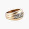 Bague 53.5 Bague jonc en or jaune et diamants 58 Facettes BO/220057