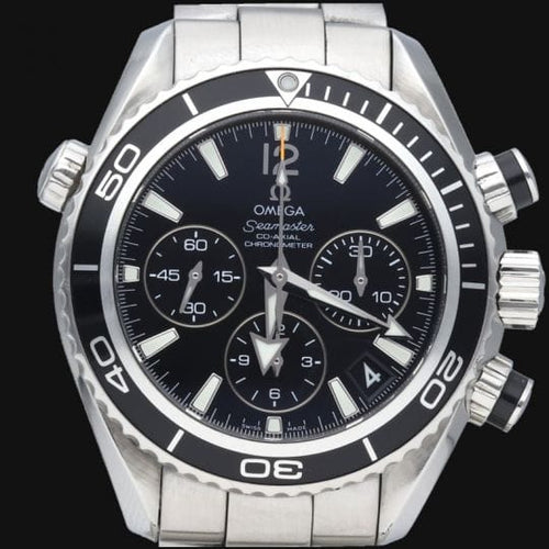 Montre Omega Seamaster Planet Ocean - Montre chronographe en acier 58 Facettes MT46401